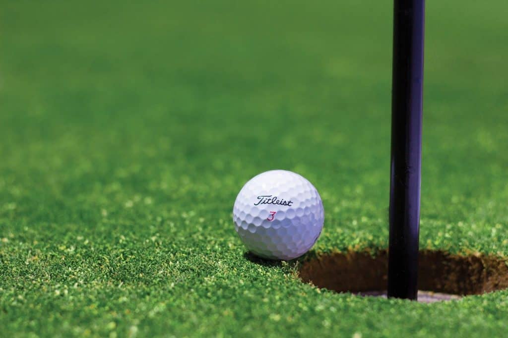 Golf Balls in the hole