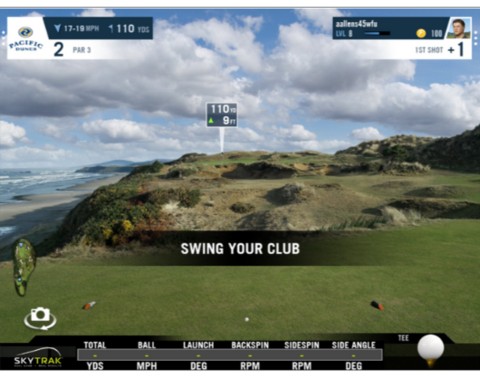 Skytrak play improve software with wgt golf courses