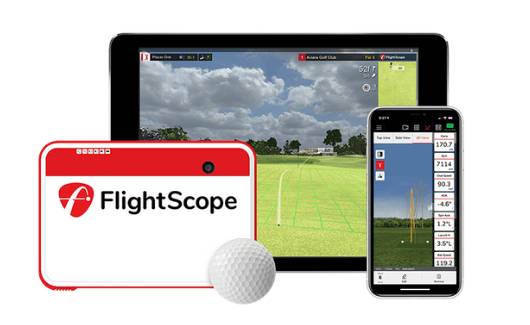 Flightscope mevo launch monitor and golf simulator