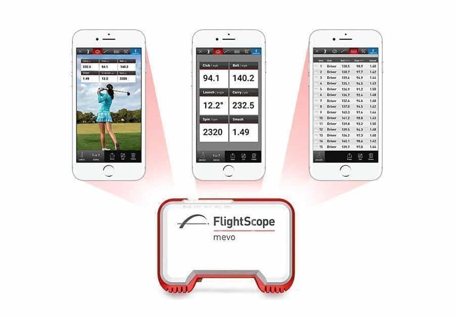 Flightscope Mevo Portable Golf Launch Monitor App Screens