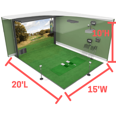 HD Golf Ultimate Training Package Space Requirements