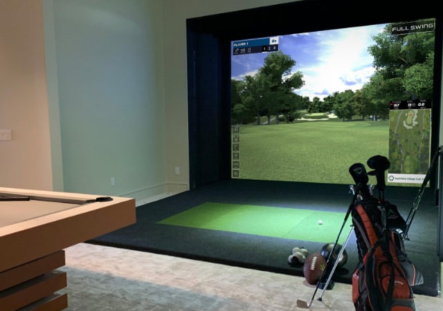 Pro Series simulator complete indoor setup