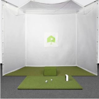 Skytrak retractable golf simulator 