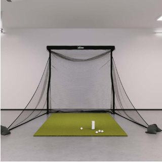 Skytrak golf simulator training package sample indoor setup