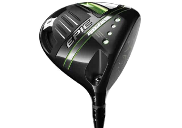 Club head of the Callaway epic max on white background