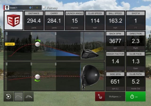 Screenshot of the E6 connect simulation software