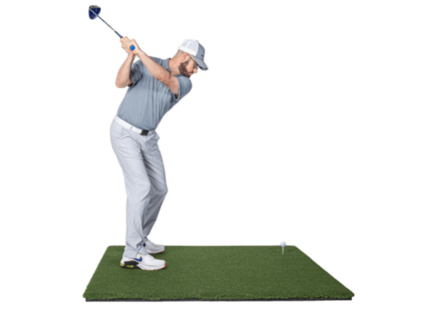 fairway series golf mat with golfer on white background