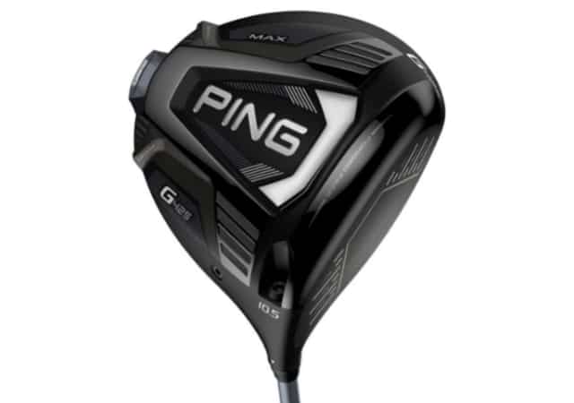 Clubhead of the ping g425 max on white background