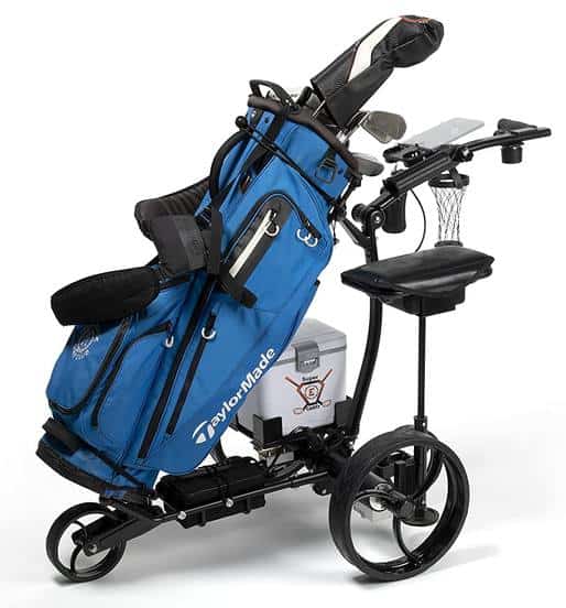 Super E Caddy The Pro Wireless Remote Control Electric Golf Cart with bag