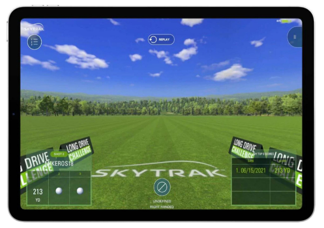 Skytrak's long drive, closest to pin, and target challenges