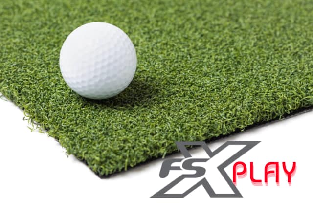 FSX Play Golf Simulation logo with a golf ball