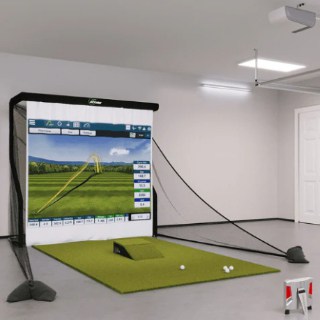 FlightScope X3 Bronze Golf Simulator complete indoor setup