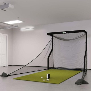 Skytrak Golf Simulator Training Package sample indoor setup
