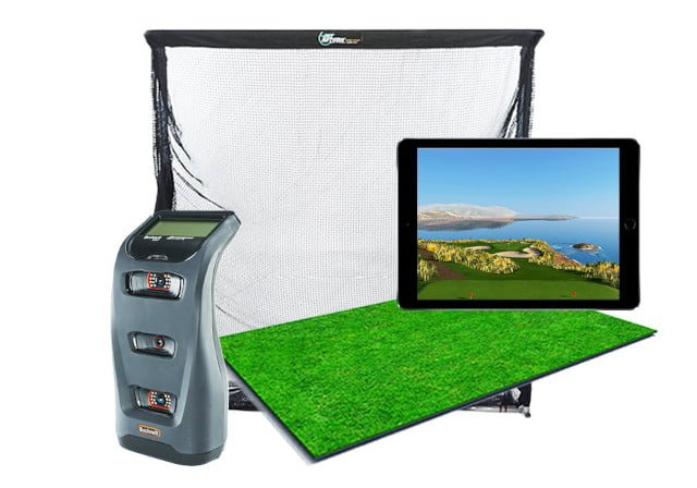 bushnell launch pro home golf simulator package components