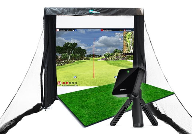 Garmin Approach R10 Premium Golf Simulator Package components