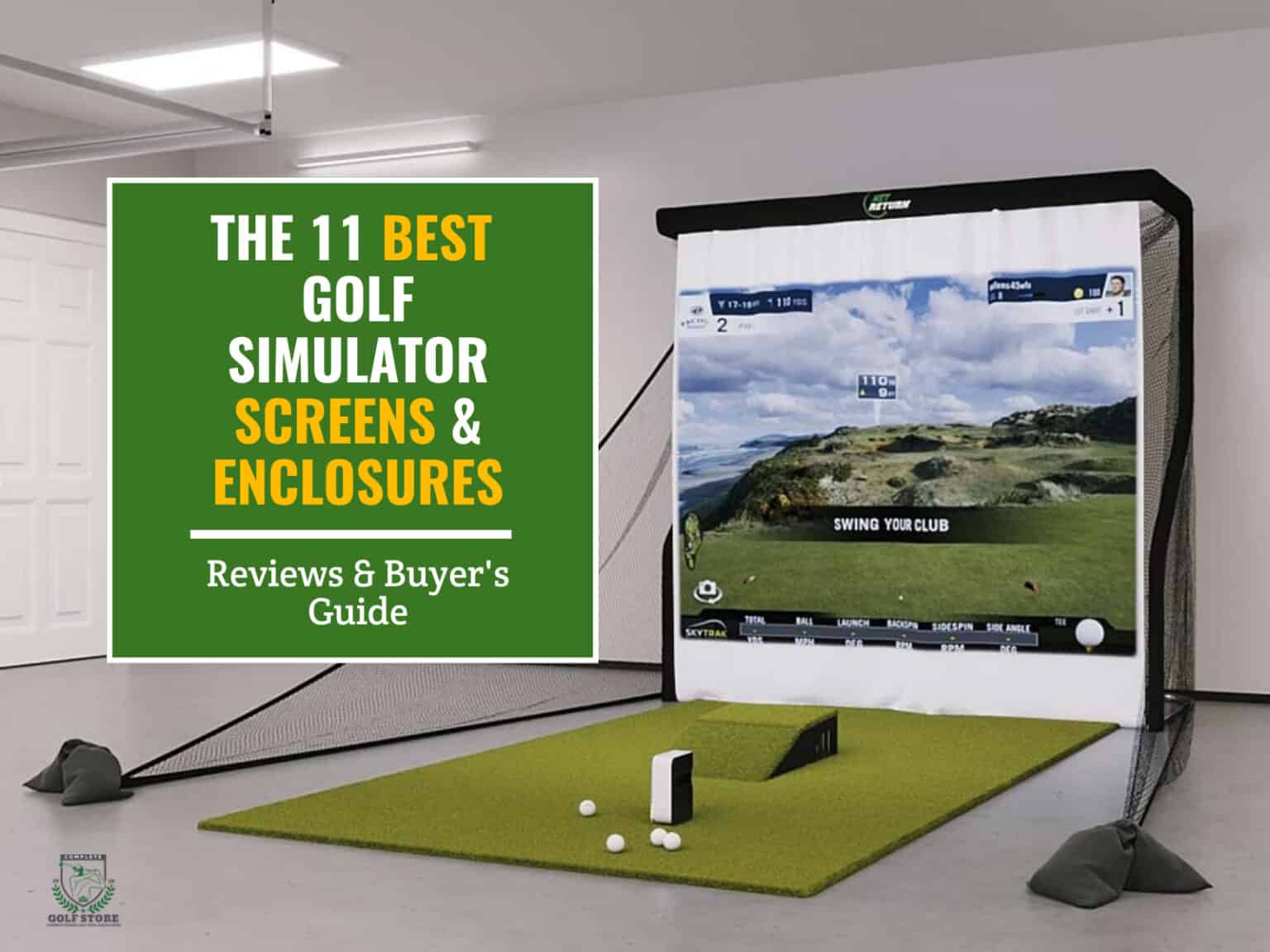 12 Best Golf Simulator Impact Screens & Enclosures [2024]