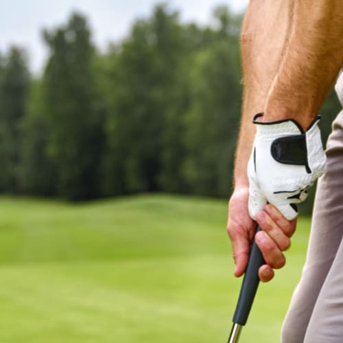 strong golf grip