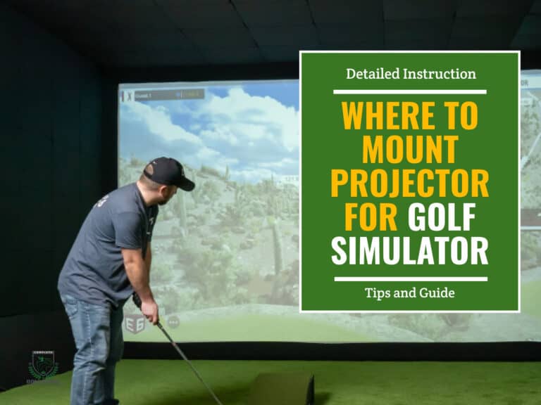where to mount projector for golf simulator