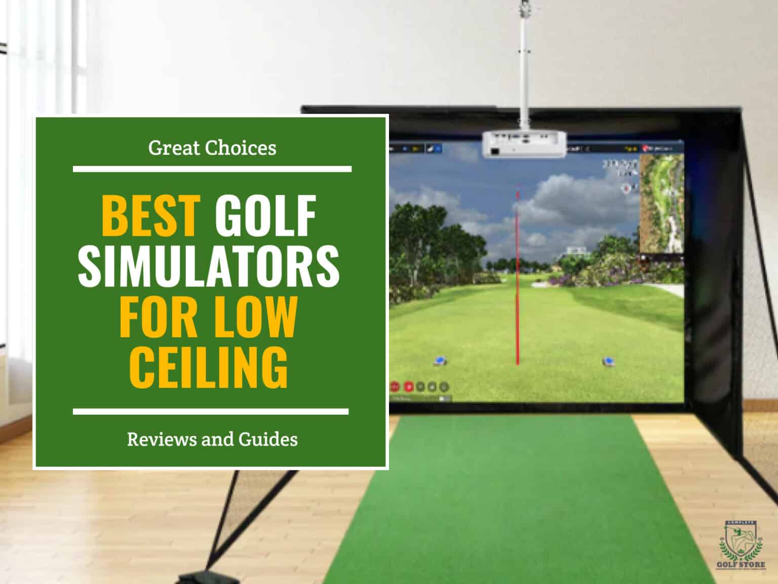 The 10 Best Golf Simulators for Low Ceiling Height [2024]