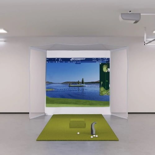 foresight sports gc3 flex space golf simulator package