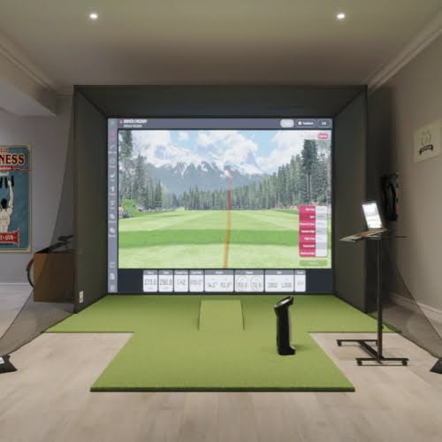 uneekor eye mini swingbay golf simulator package