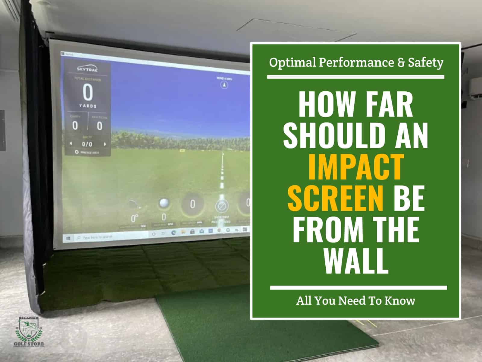 How Far Should an Impact Screen Be from The Wall?