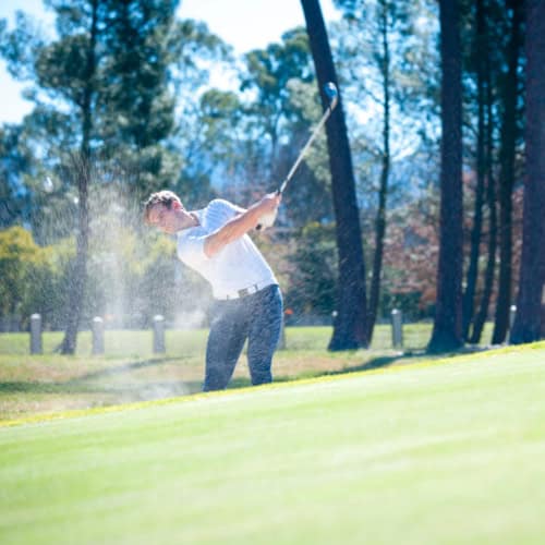 Uneven lies in golf