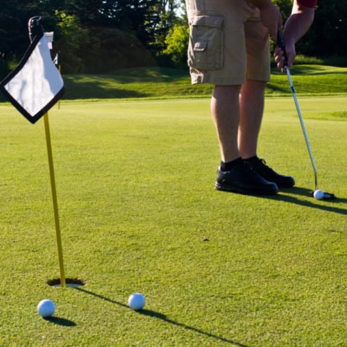 Golf practice session