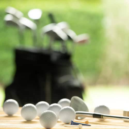 Multiple golf balls practice