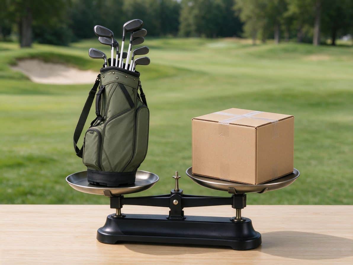 Comparing baggage fees against shipping costs for golf gear